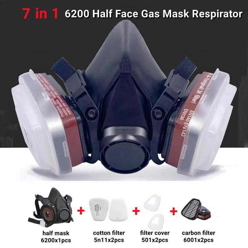 Dust Mask Construction - Dust Gas Mask Anti-fog Safety Goggles