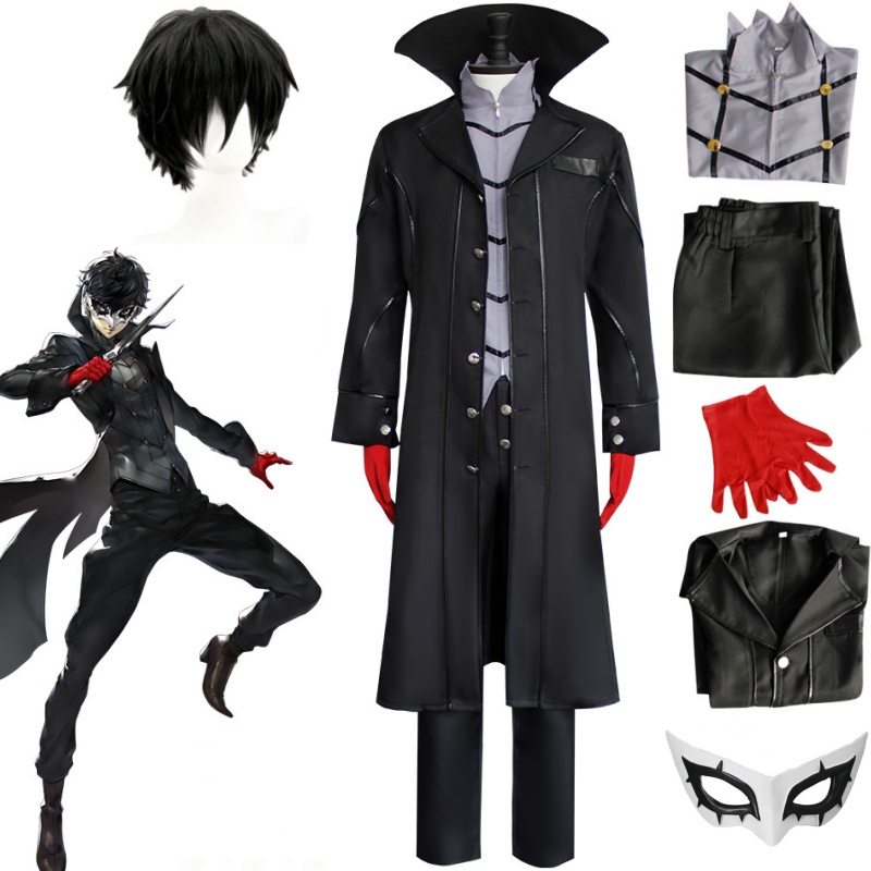 Anime Persona 5 Joker Cosplay  - огляд і ціна Black Face Mask Pack