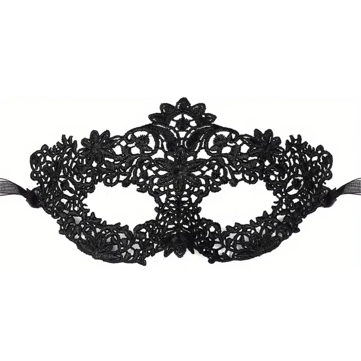 2pcs Elegant Black Lace Masque - огляд і ціна Black Face Mask Pack