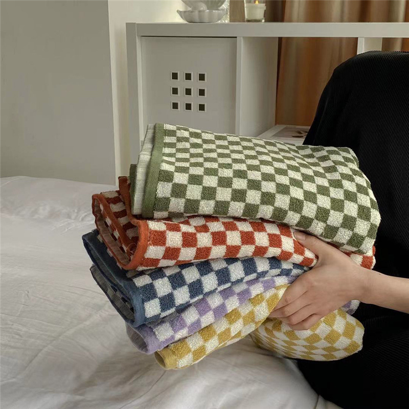 Retro Checkerboard Plaid Long- - огляд і ціна Cloth Face Mask Washable