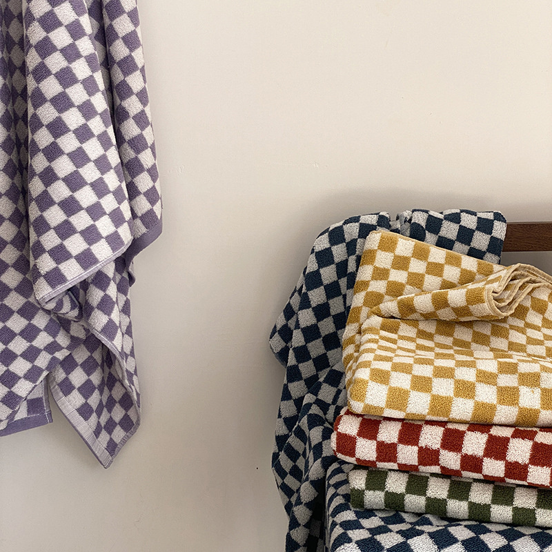 Retro Checkerboard Plaid Long- - огляд і ціна Cloth Face Mask Washable