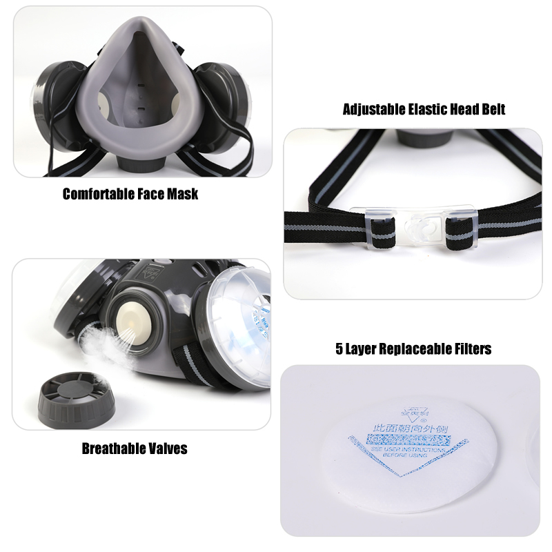 New Anti Dust Mask Full Face R - огляд і ціна Dust Mask Construction