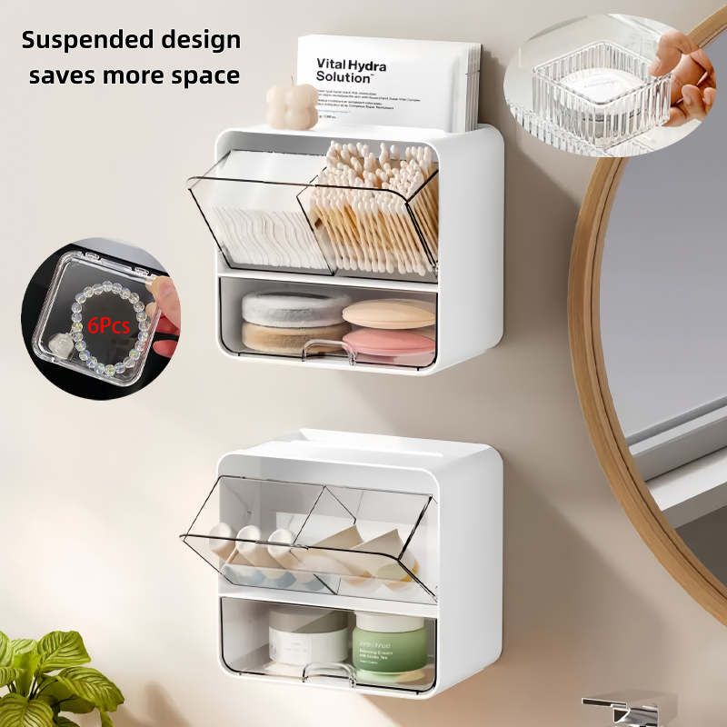 8-Piece Set, One Wall-Mounted  - огляд і ціна Face Mask Storage Box