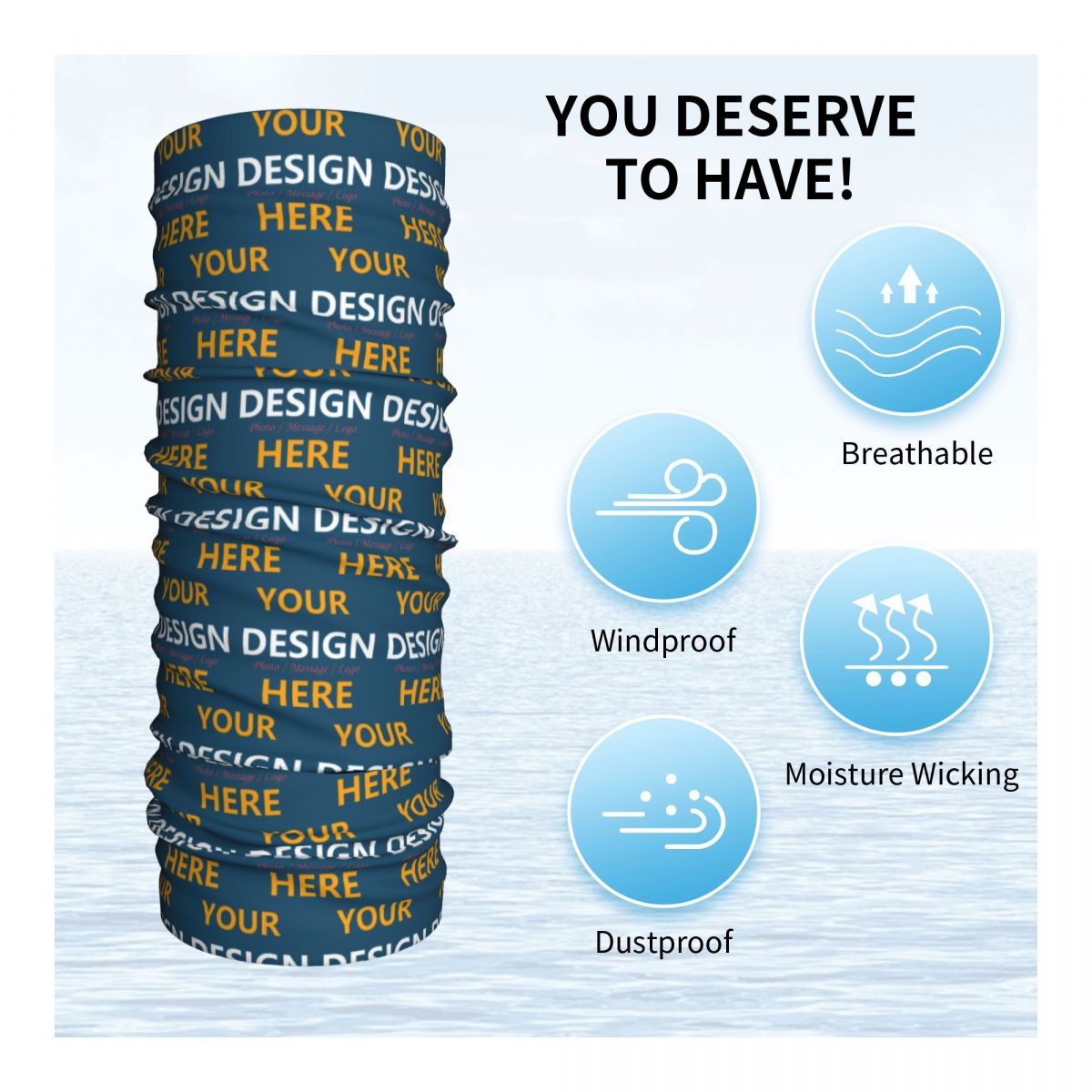 Custom Your Design Here Bandan - огляд і ціна Neck Gaiter Face Cover