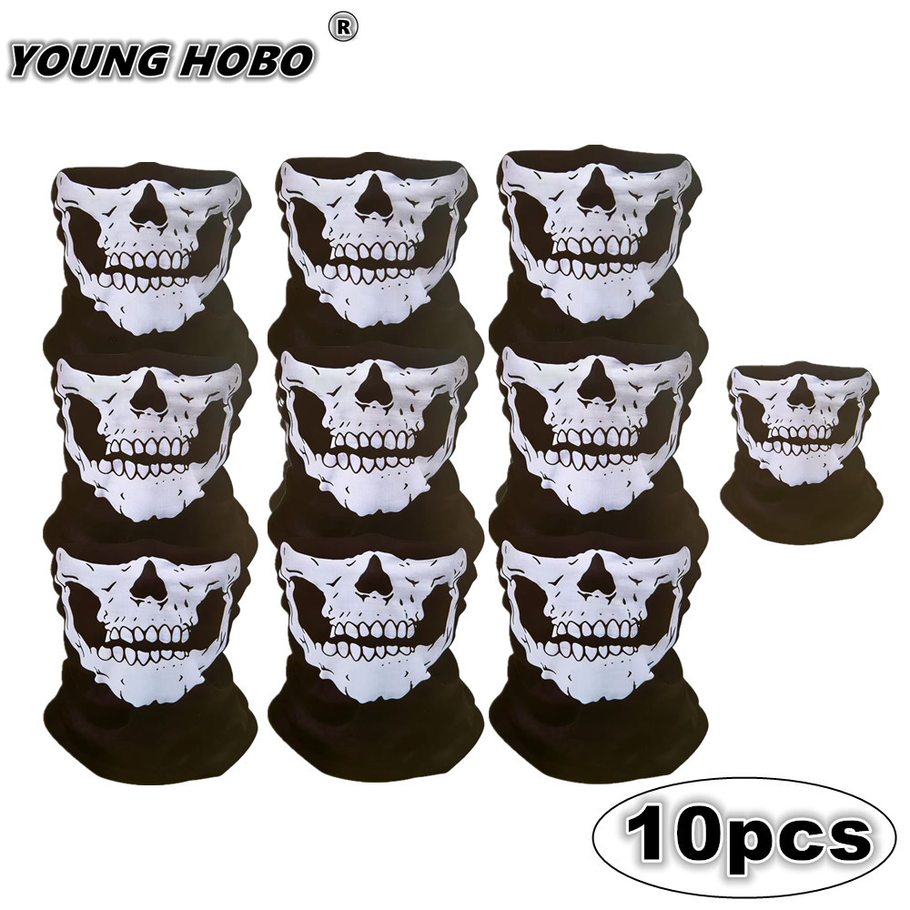 10pcs Skull Seamless Windproof - огляд і ціна Sports Mask Breathable