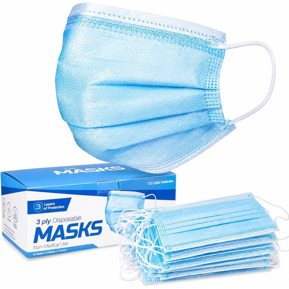 Face Mask - High Quality Blue  - огляд і ціна Disposable Mask Blue