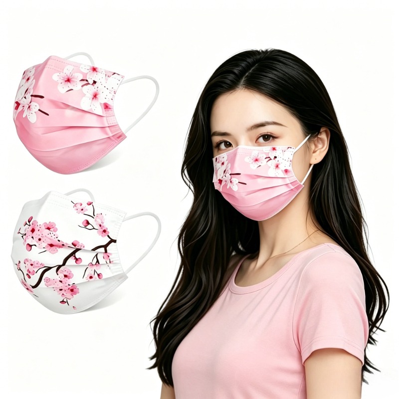10pcs Floral Star Print Face M - огляд і ціна Cloth Face Mask Washable