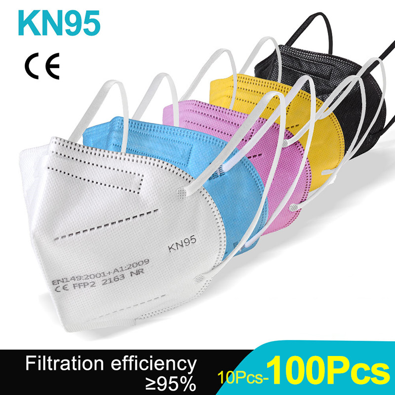 10-100Pcs FFP2 Masks KN95 Masc - огляд і ціна Kn95 Respirator Mask