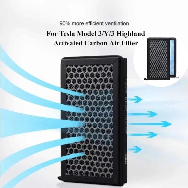For Tesla Model 3/Y/3 Highland - огляд і ціна Filter Replacement N95