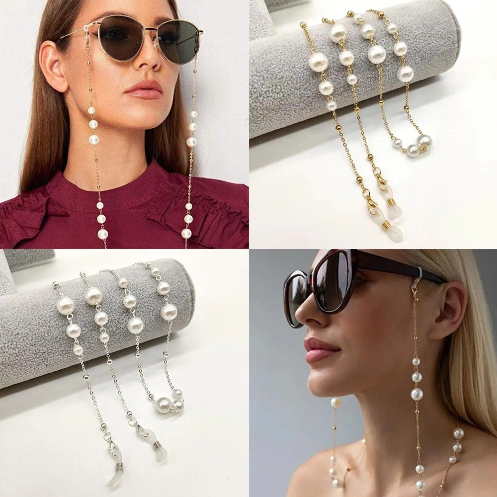 Trendy Pearl Beaded Sunglass C - огляд і ціна Mask Lanyard Adjustable
