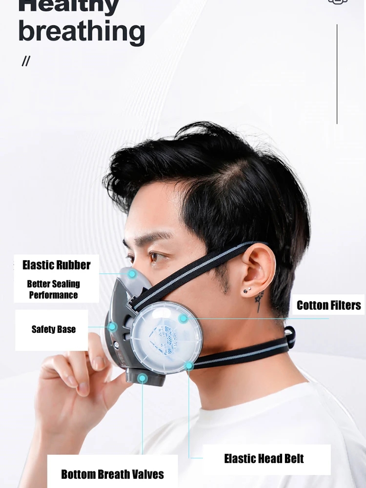 Half Face Dust Mask Safety Gog - огляд і ціна Kn95 Respirator Mask