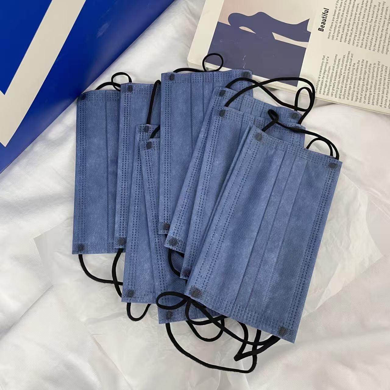 200Pcs Thick Denim Blue 4-Laye - огляд і ціна Disposable Mask Blue