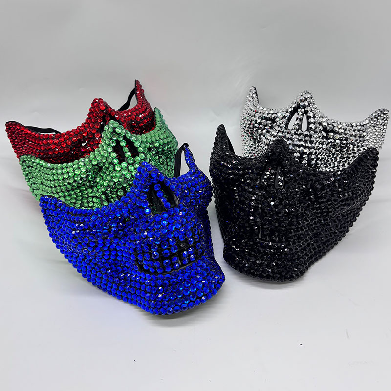 Rhinestone Half Skull Mask for - огляд і ціна Respirator Half Face