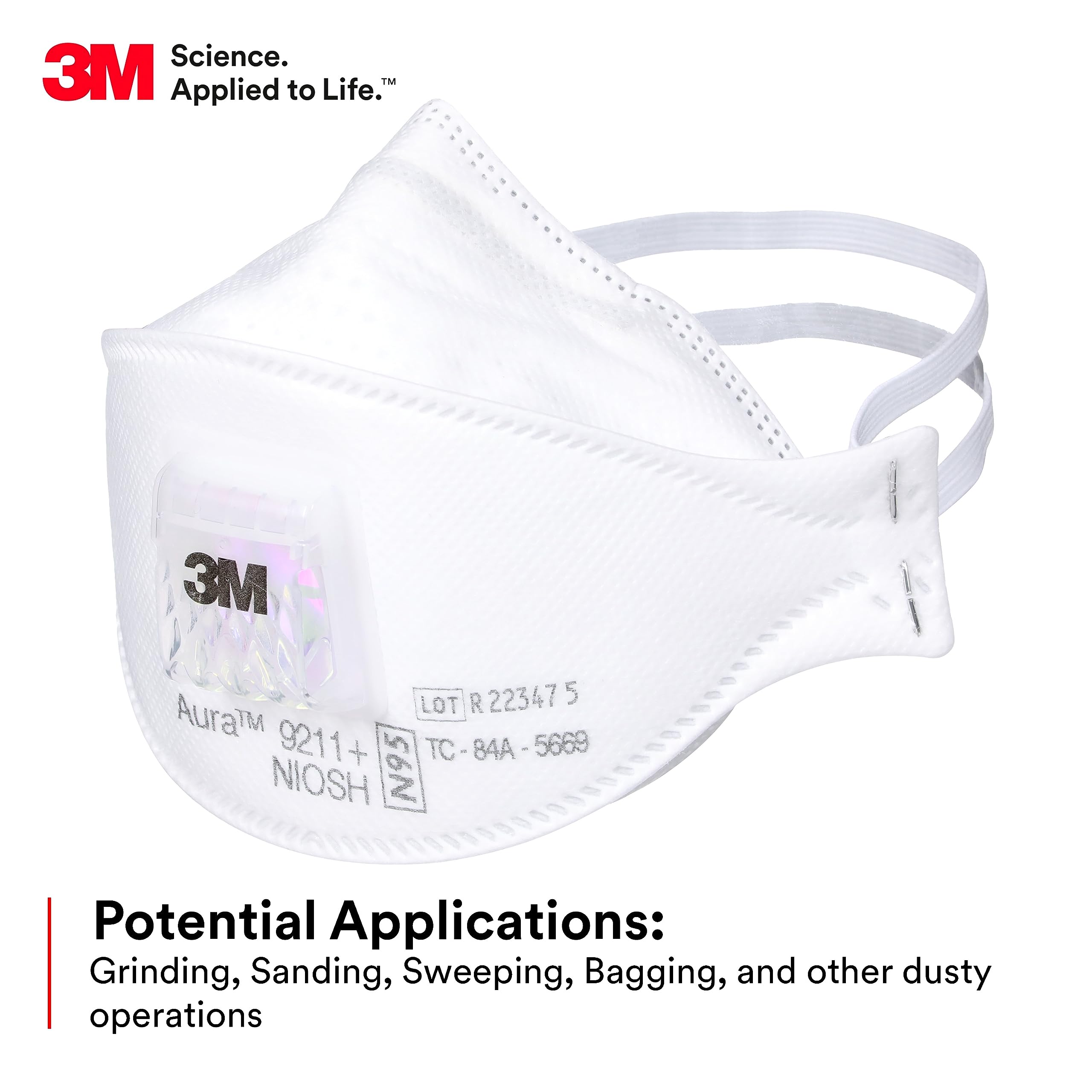3M Aura 9211+ Particulate Resp - огляд і ціна Kn95 Respirator Mask