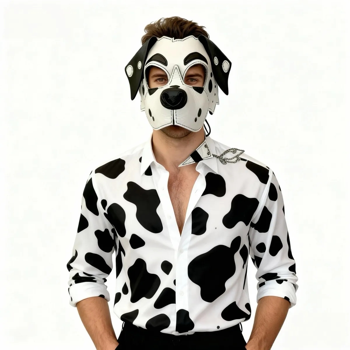 Leather Dalmatian Dog Half Fac - огляд і ціна Respirator Half Face