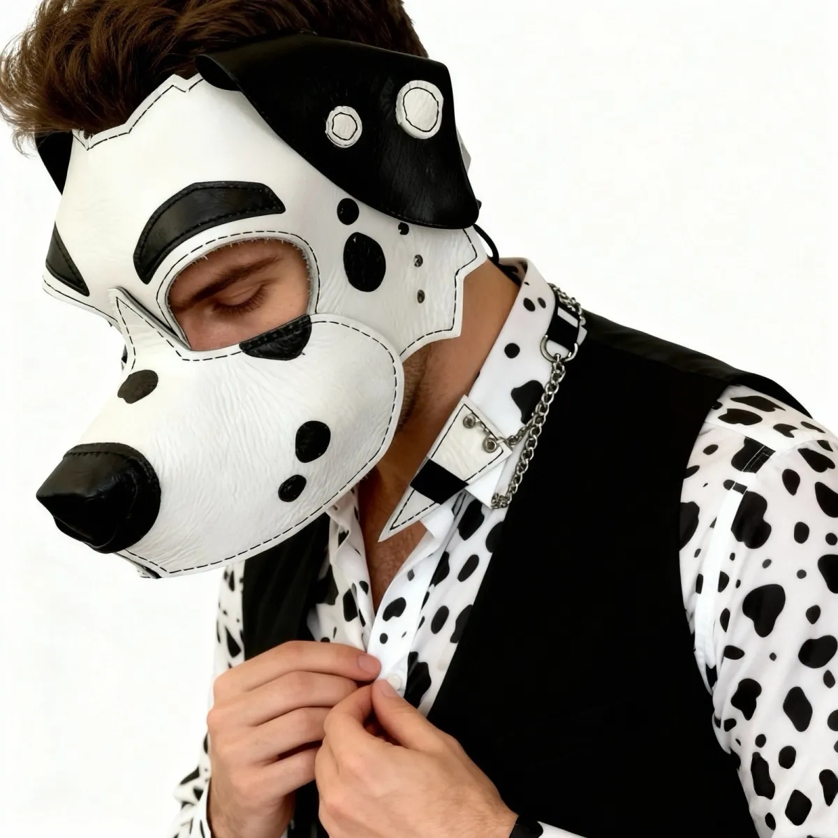 Leather Dalmatian Dog Half Fac - огляд і ціна Respirator Half Face