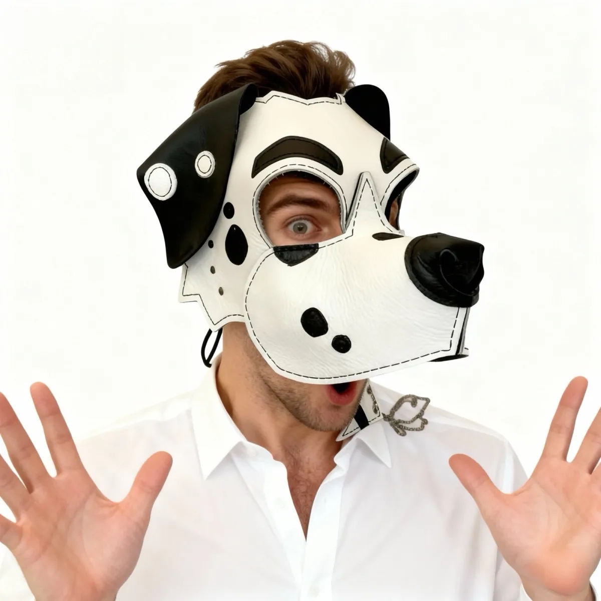Leather Dalmatian Dog Half Fac - огляд і ціна Respirator Half Face