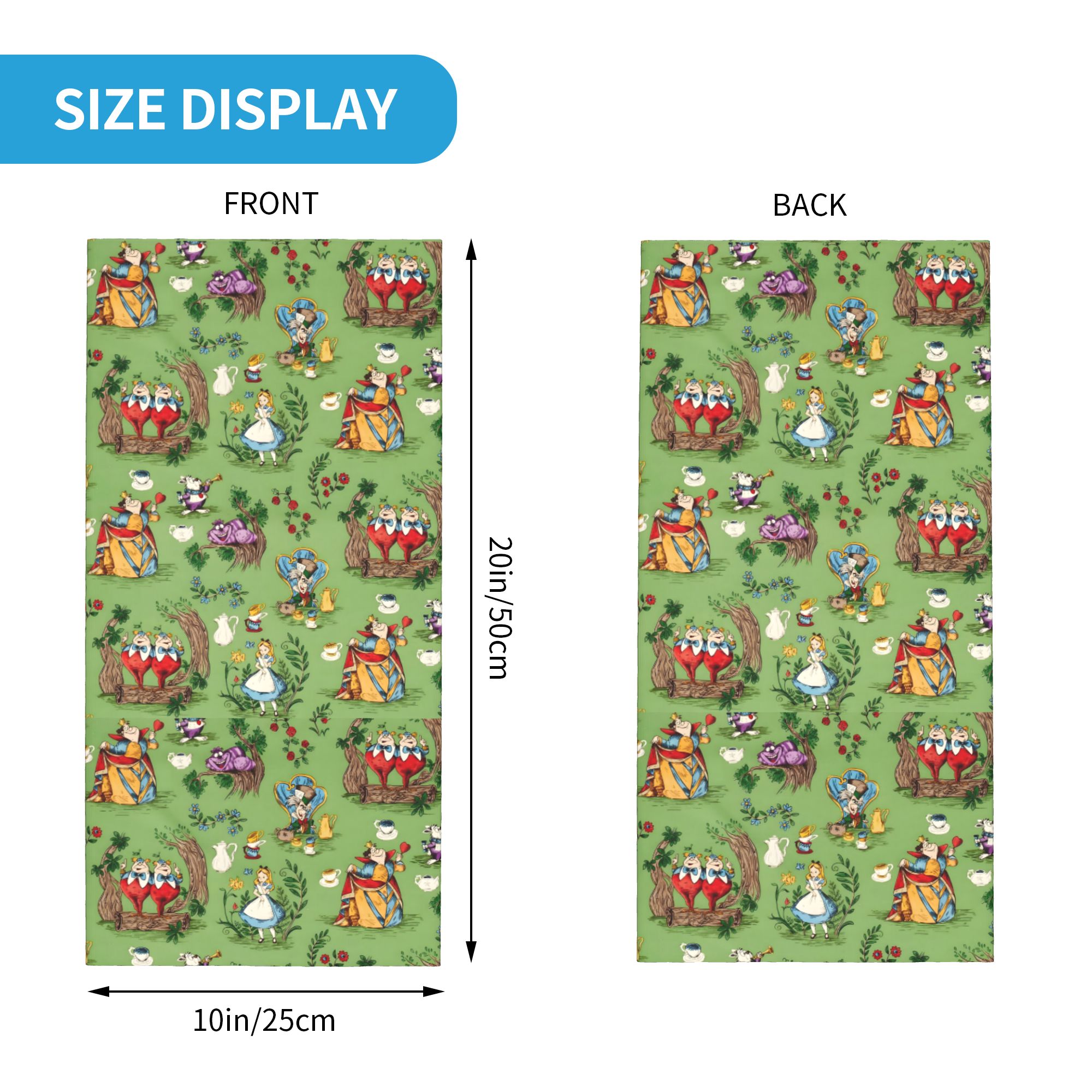 Custom A-Alice in W-Wonderland - огляд і ціна Neck Gaiter Face Cover