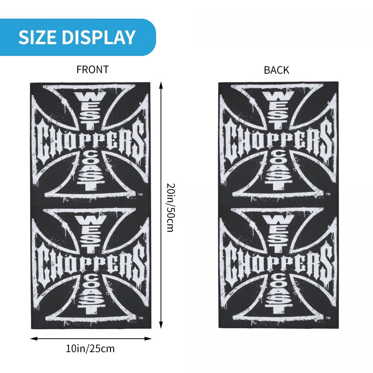 West Coast Iron Cross Choppers - огляд і ціна Neck Gaiter Face Cover
