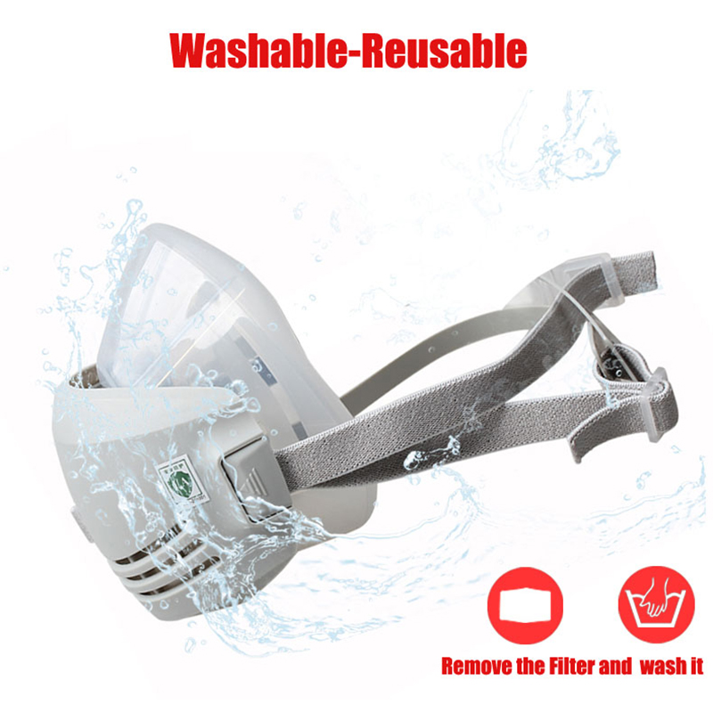 Silicone Dust-proof Gas Mask R - огляд і ціна Respirator Half Face