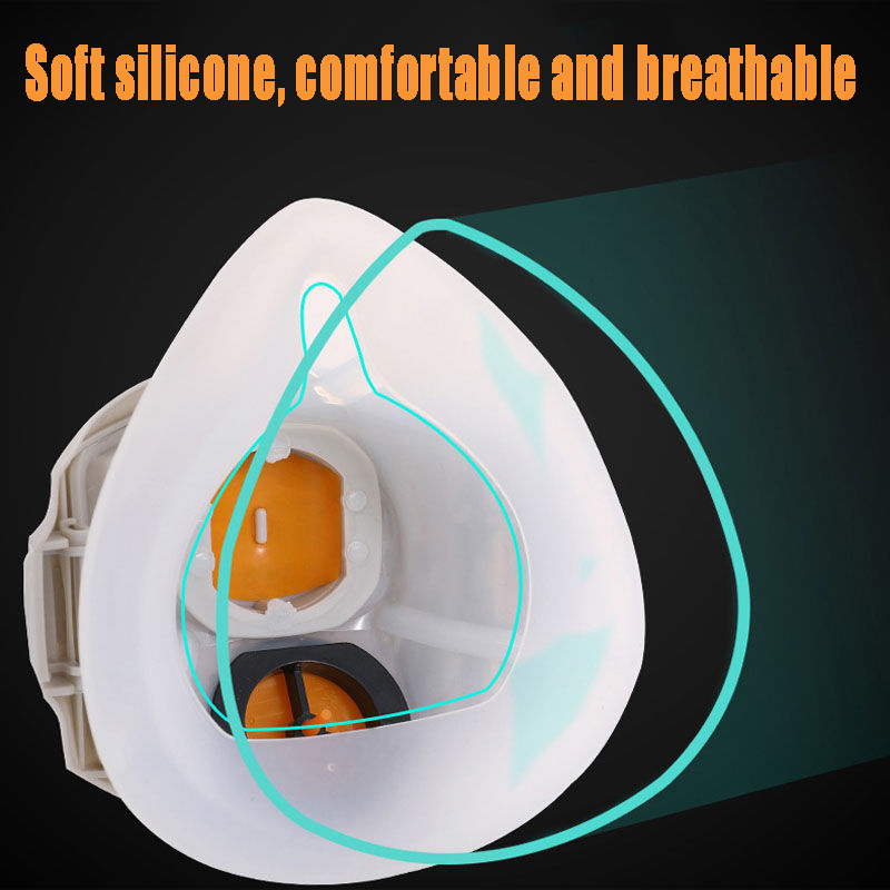 Silicone Dust-proof Gas Mask R - огляд і ціна Respirator Half Face
