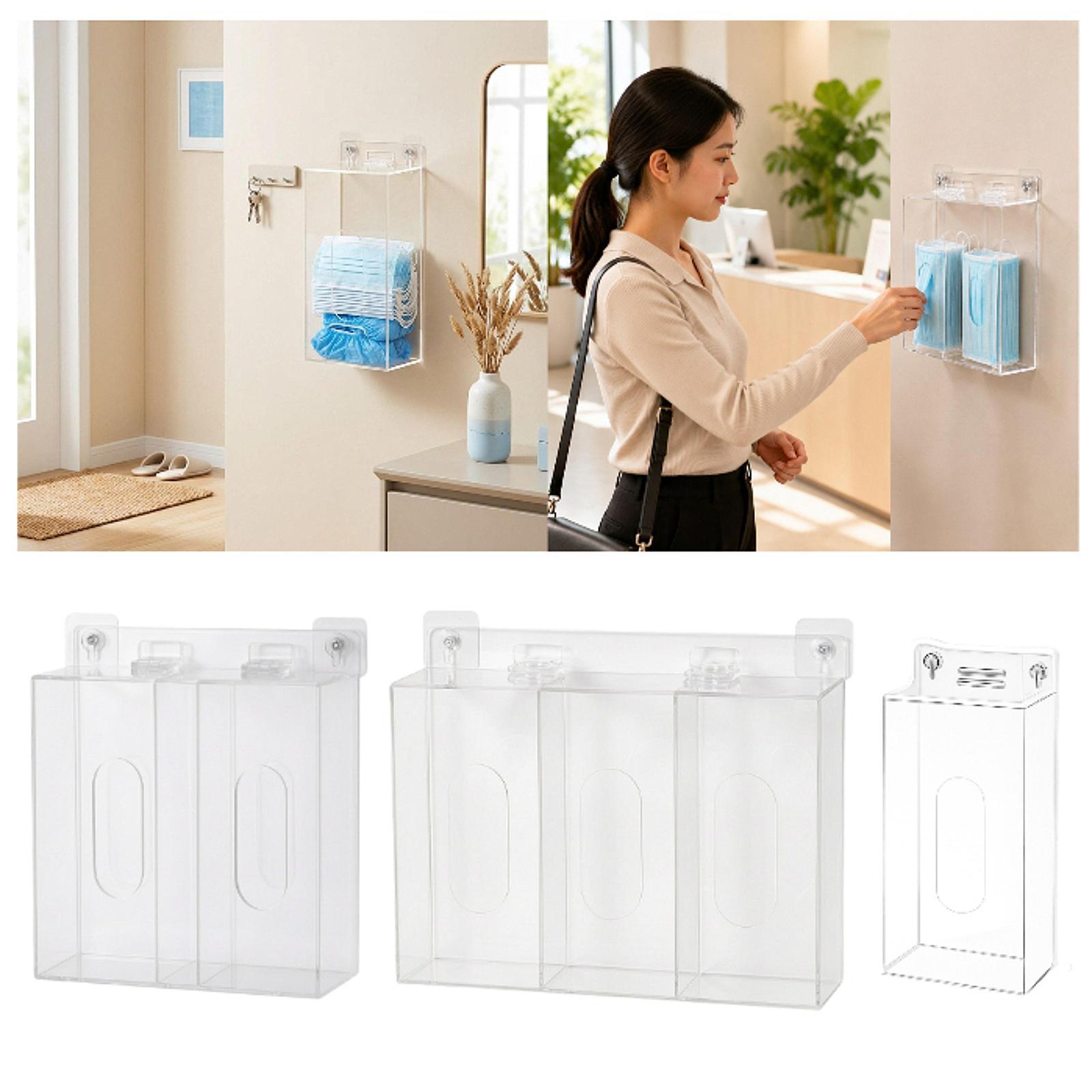 Acrylic Glove Box Holder Wall  - огляд і ціна Face Mask Storage Box