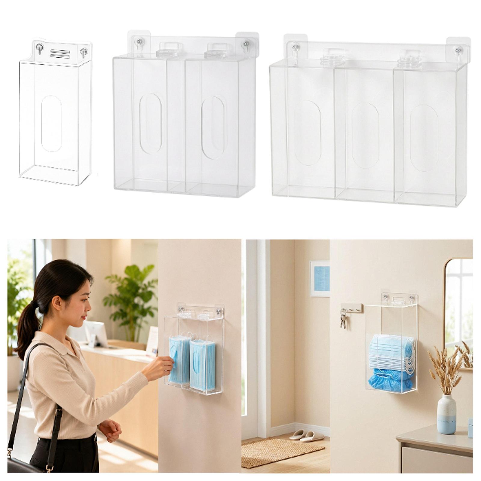 Acrylic Glove Box Holder Wall  - огляд і ціна Face Mask Storage Box